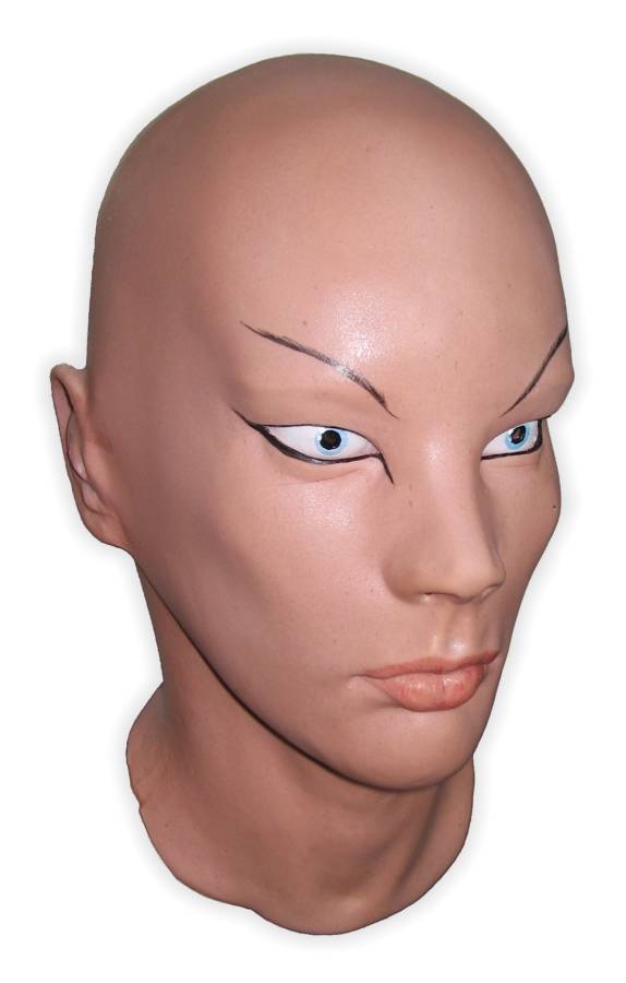 Futuristic Woman Face Latex Mask