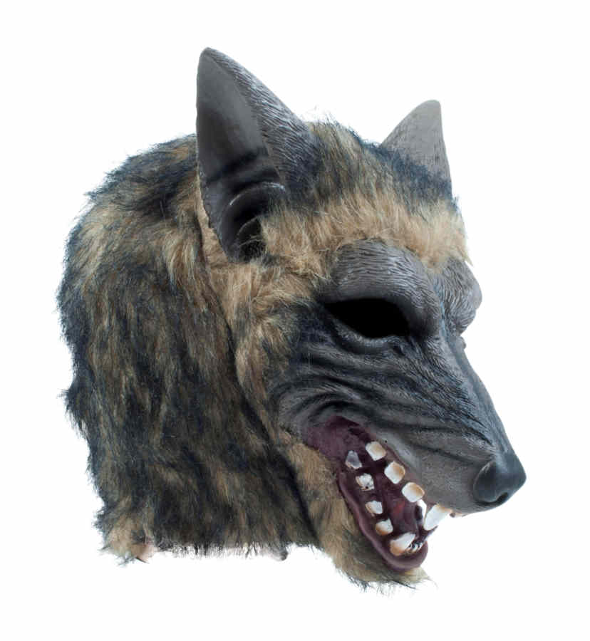 Wolf Mask with Hair