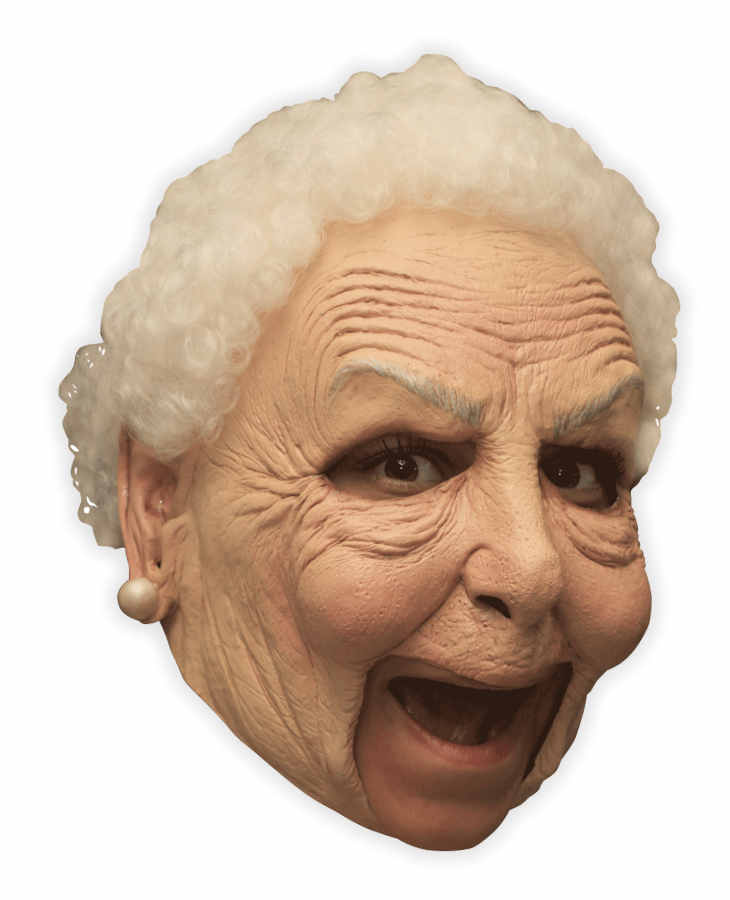 Auntie, Old African-American Lady Old Woman Latex Face Mask - Zagone  Studios, LLC